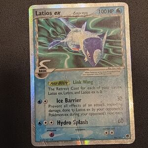 2006 Pokemon Latios Ex Ultra Rare Damaged